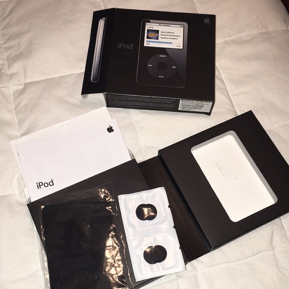 Vintage Apple black U2 iPod Empty box collector